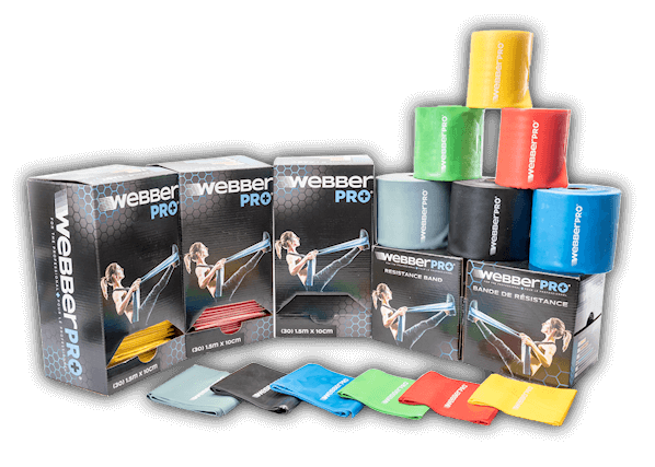 WebberPRO individual and roll of kinesiology resistance bands